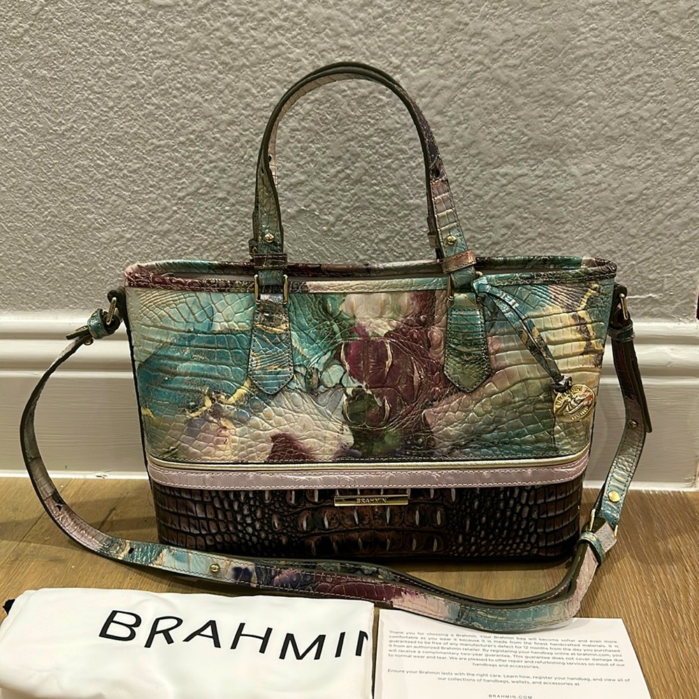 NWT Brahmin Mini Asher Nirvana Jasper Handbags